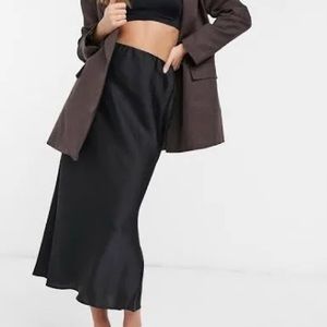 SOLD Black Satin Slip Skirt Sz XS Women’s